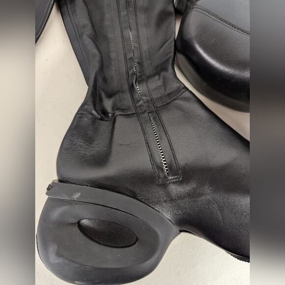 NEW  as is 36, 6 Givenchy G Lambskin Over-The-Knee Clog Boots Soft Leather Tall - Picture 11 of 16